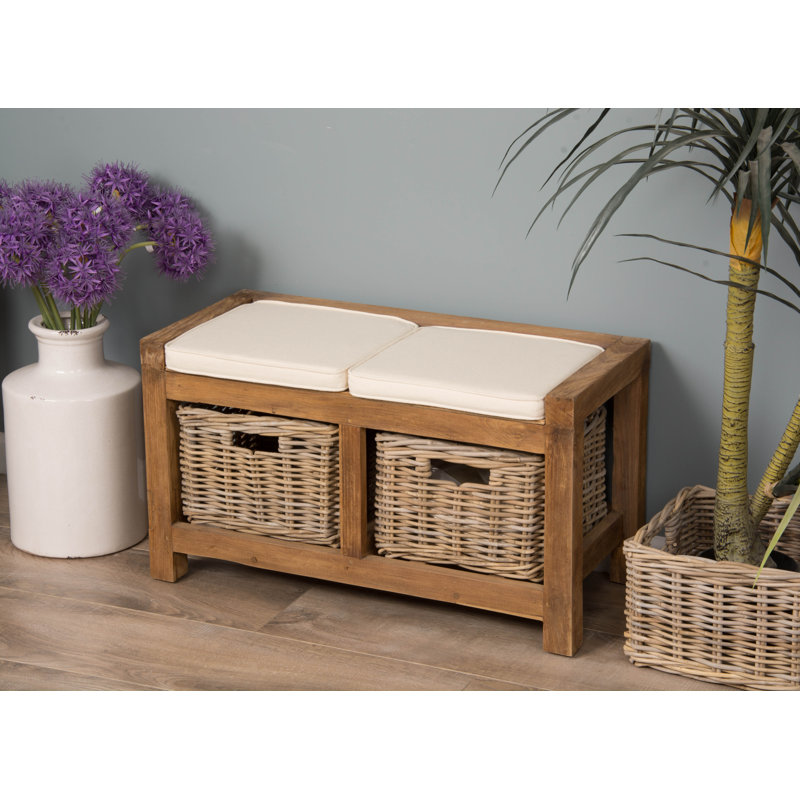 Union Rustic Brynn Wood Storage Bench & Reviews Wayfair.co.uk